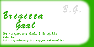 brigitta gaal business card